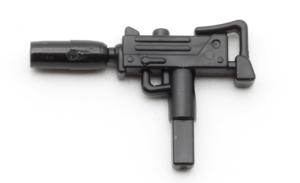 Minifig Cat Ingram M11 Maschinenpistole mit abnehmbarem Schalldämpfer